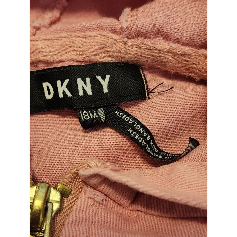 Toddler DKNY Jacket 18M Spring  Light Cotton Hooded Zipup